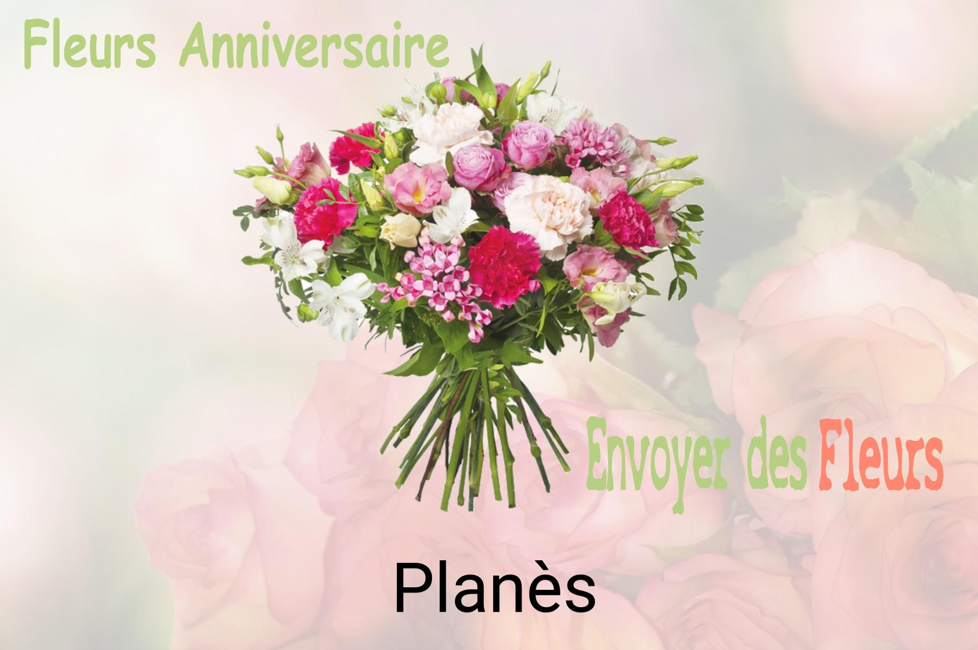 Bouquet de fleurs d’anniversaire livré à Planès